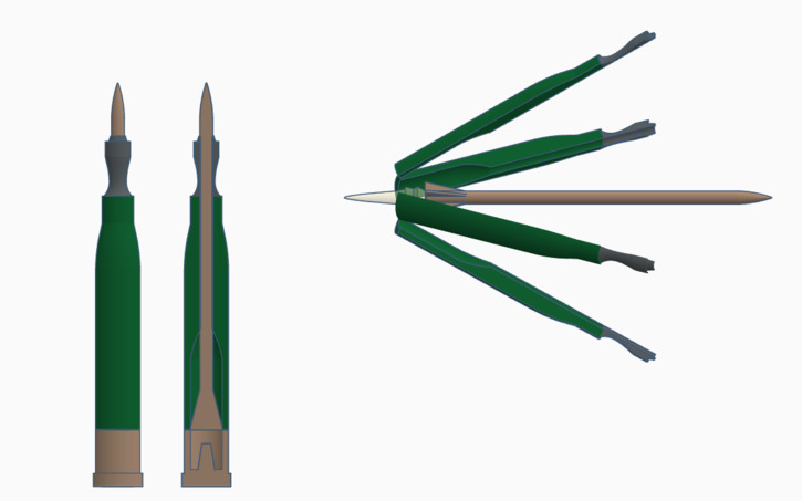 3D design Type 26 120mm APFSDS Round - Tinkercad