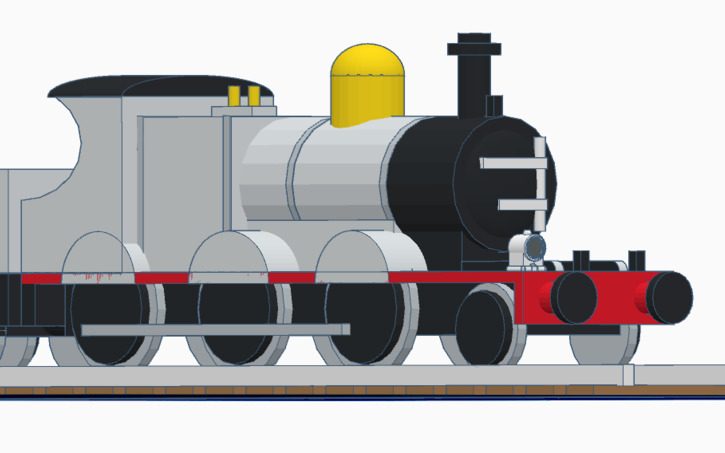 3D design TVS James The Silver Mixed-Traffic Engine (Class 28 Mogul ...