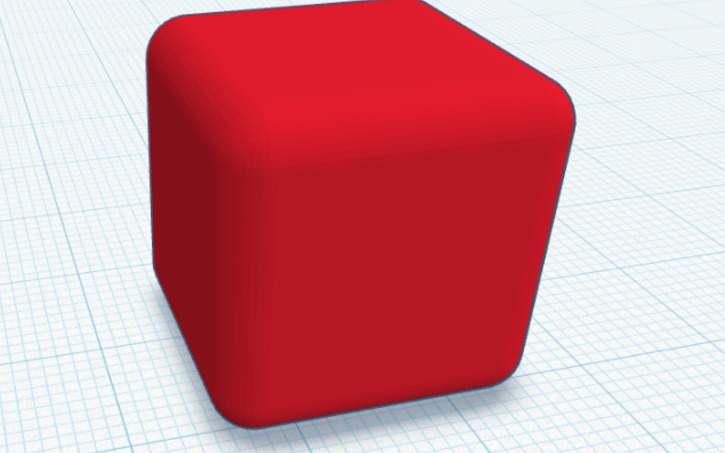Cad Rounded Cube 3D design Rounded Cube - Tinkercad