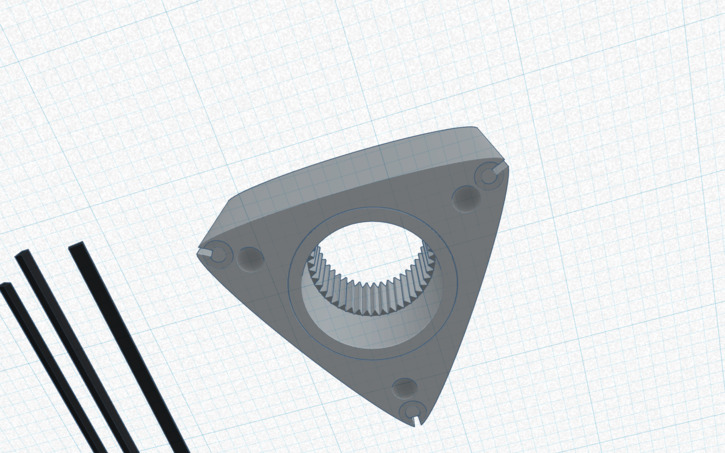 3D design Rotary Engine Rotor - Tinkercad