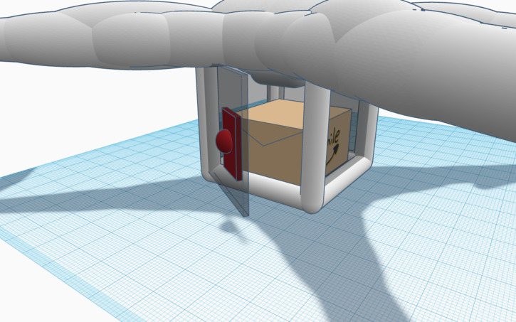 3D design Delivery Drone - Tinkercad