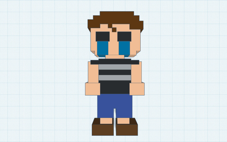 3D design 8-Bit Crying Child (FNAF 4 Minigame) - Tinkercad