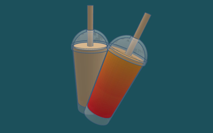 3D design Tapioca Boba Tea - Tinkercad