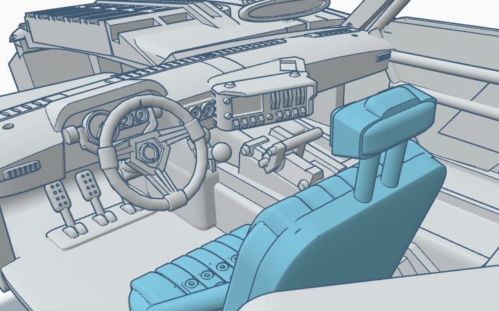 3D design THE BATMOBILE 2022 - Tinkercad