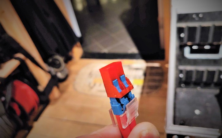 3D design Optic fiber LC connector Duplex dust cap - Tinkercad