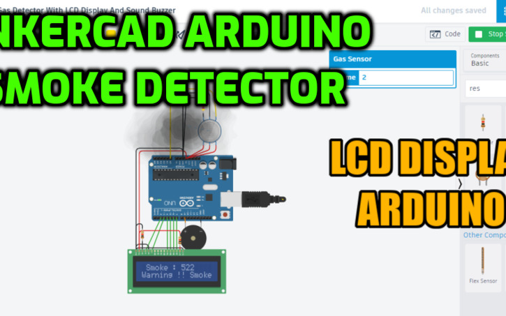 Circuit design Arduino Gas Detector With LCD Display And Sound Buzzer ...