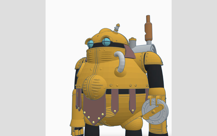 Robo from Chrono Trigger - Tinkercad