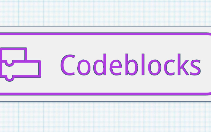 3D design Codeblocks Icon - Tinkercad