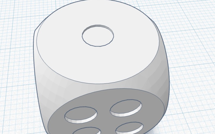 3D design Dice - Tinkercad