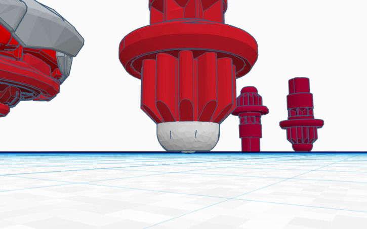 Beyblade Unity Project 3D design Beyblade X-Unity Bit (with white tip) - Tinkercad