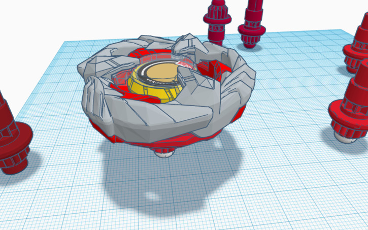 Beyblade Unity Project 3D design Beyblade X-Unity Bit (with white tip) - Tinkercad