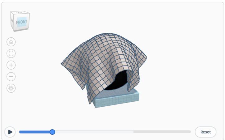 3D design Cloth Simulation - Tinkercad