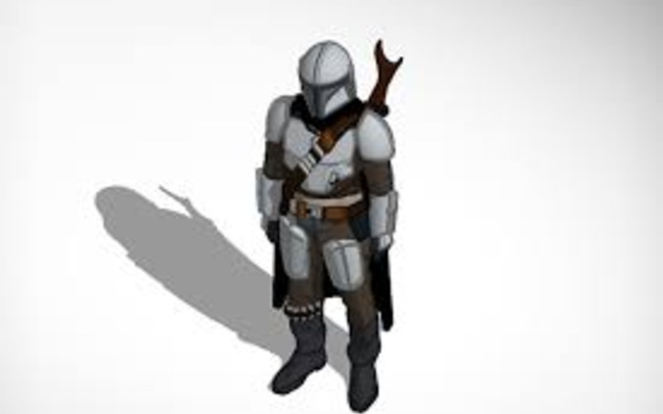 3D design mandolorin - Tinkercad