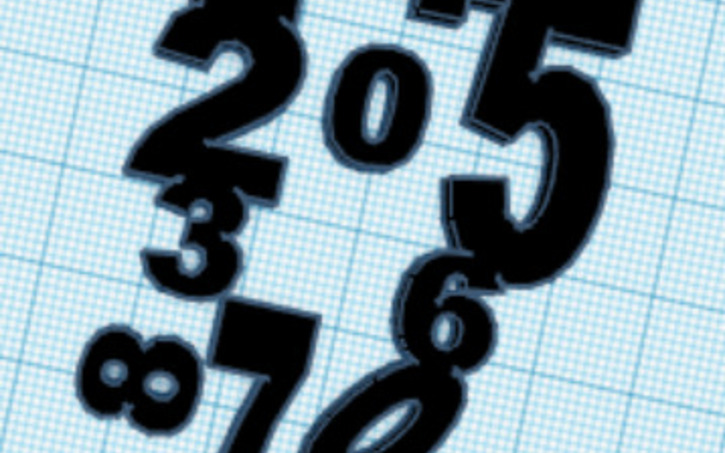 3D design Only numbers Contest - Tinkercad