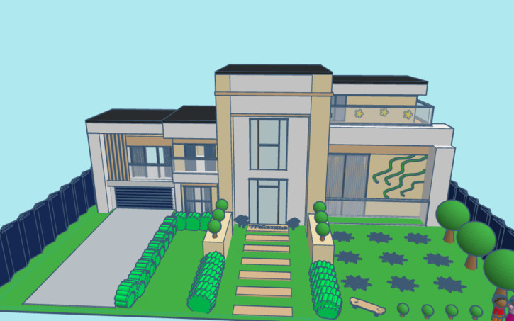 3D design Modern House - Tinkercad