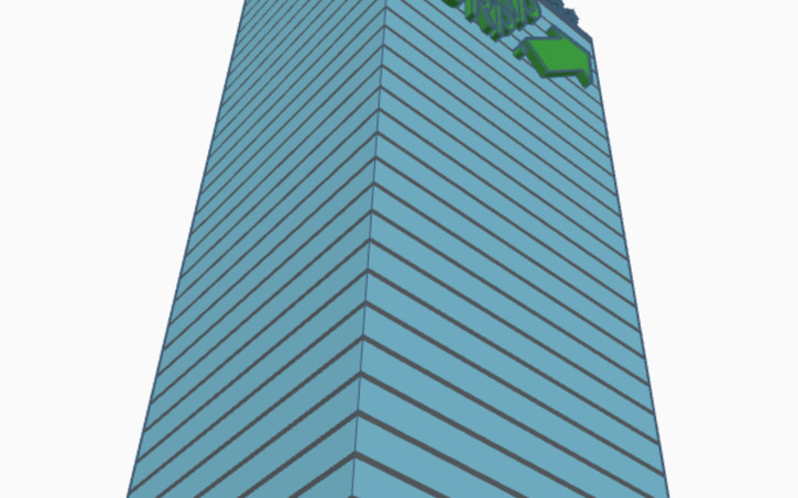 3D design Skyscraper building - Tinkercad