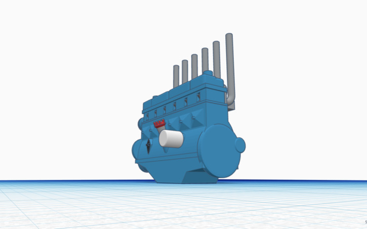 3D design Ford 300 Inline six - Tinkercad