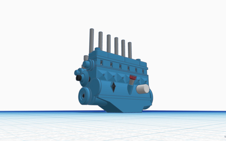 3D design Ford 300 Inline six - Tinkercad