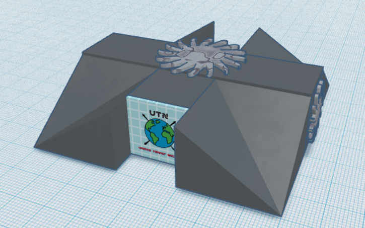 Pyramid Ramp Battlebot Design 3D design U.T.N. (Battlebot) - Tinkercad