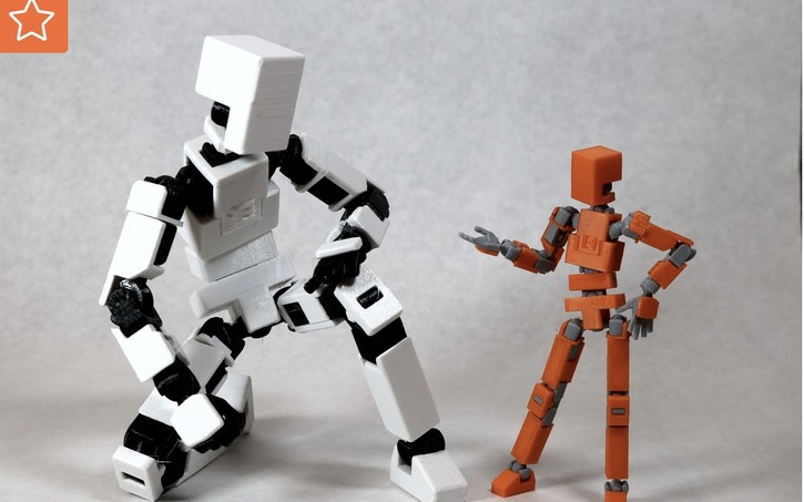 Lucky 13 Printable Jointed Figure - Tinkercad