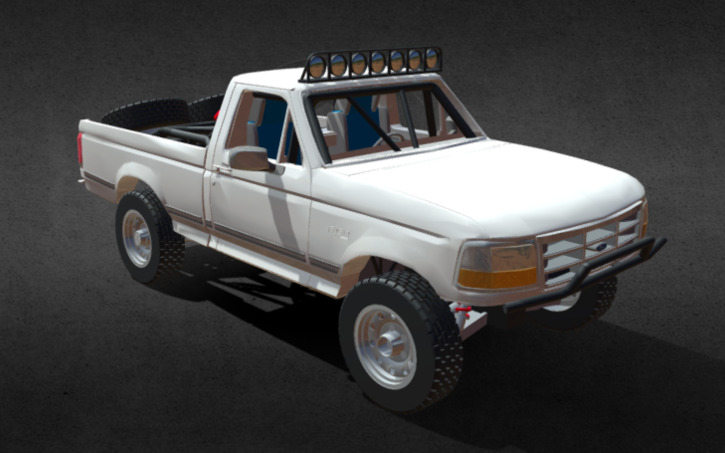 3D design '95 Ford F-150 prerunner baja truck - Tinkercad