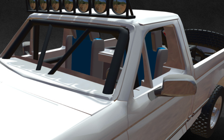 3D design '95 Ford F-150 prerunner baja truck - Tinkercad