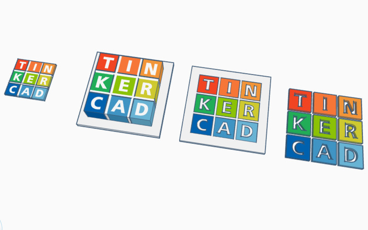 Tinker Code Logo 3D design Tinkercad Logos UNGROUPED! - Tinkercad