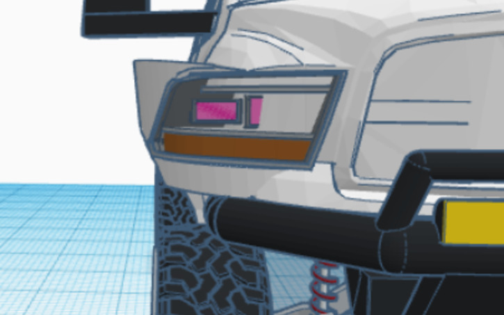 3D design 2017 Dodge Ram Prerunner - Tinkercad