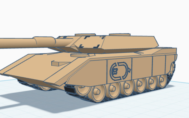 3D design Tank Tank Tank Tank Tank Tank Tank - Tinkercad