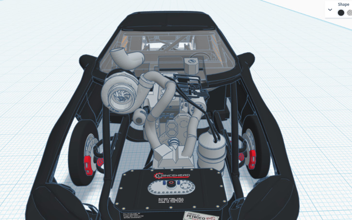 3D design 4300 Billet Cummins Turbo Diesel Swapped Camaro Catfish ...