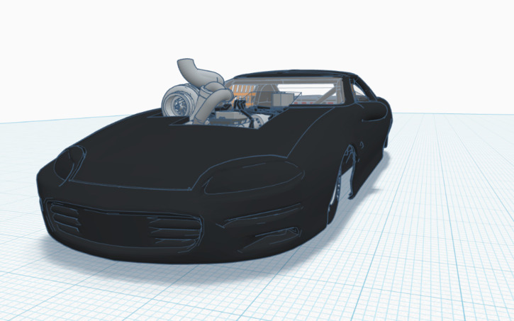 3D design 4300 Billet Cummins Turbo Diesel Swapped Camaro Catfish ...