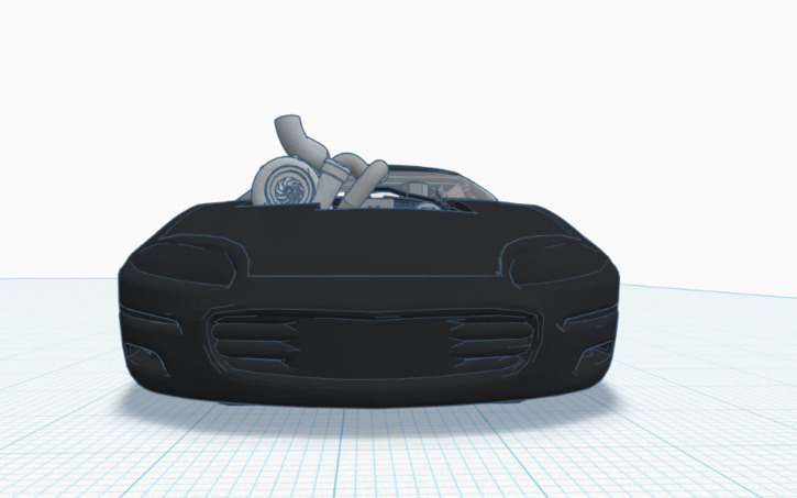 3D design 4300 Billet Cummins Turbo Diesel Swapped Camaro Catfish ...