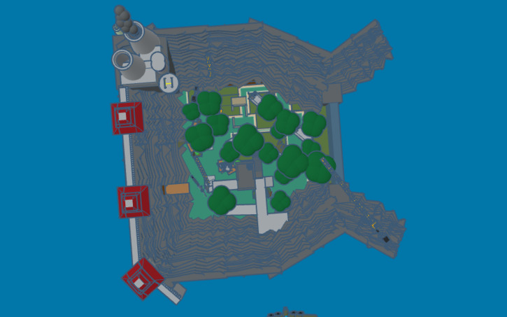 3D design valley of the swamp lands [concept tinkercast map] - Tinkercad